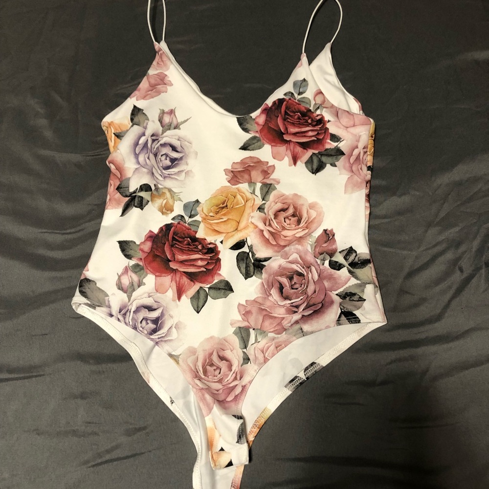 Floral body suit